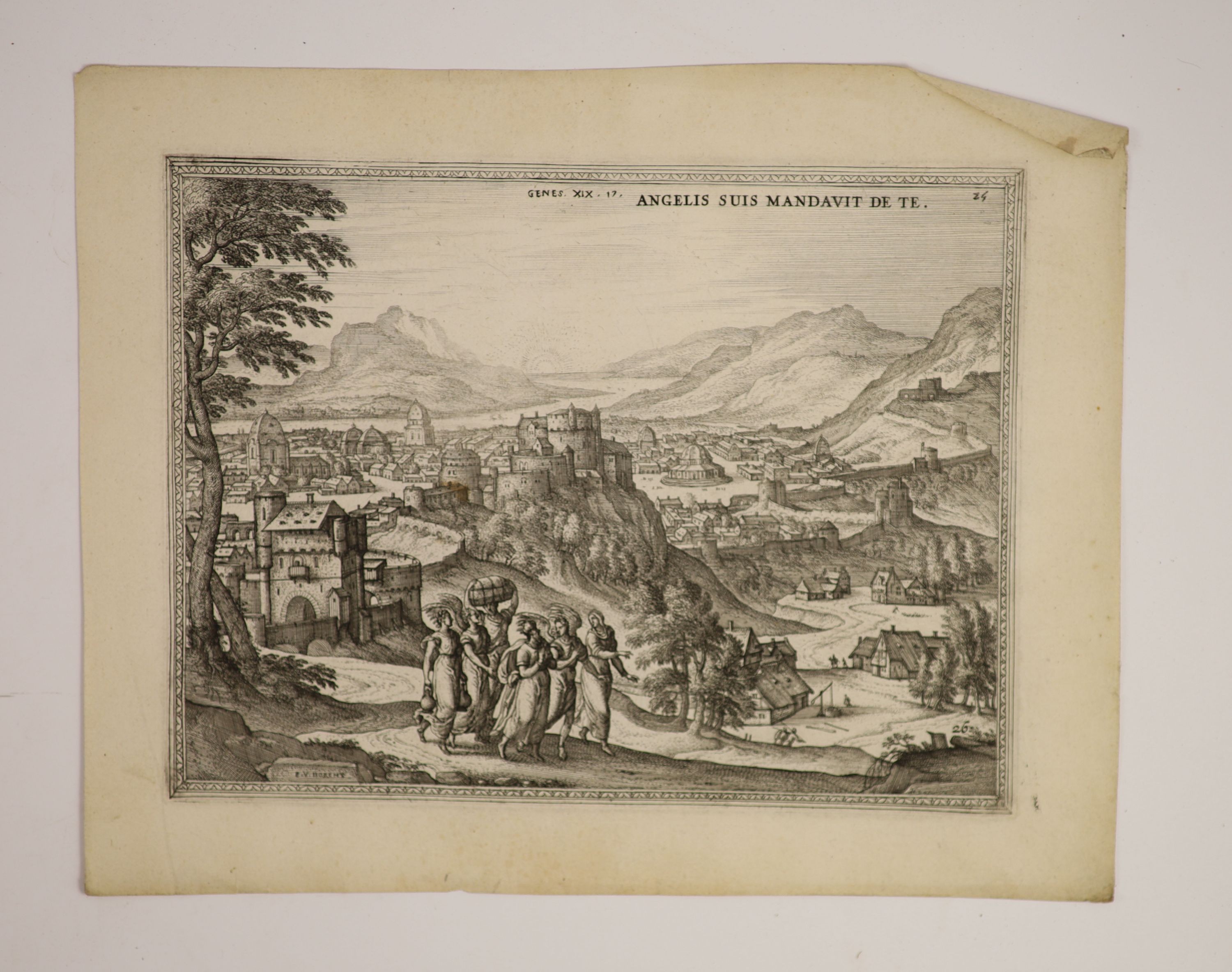 Schaebaelje, Jan Philipsz - Emblemata Sacra, a disbound, incomplete work, oblong folio, engraved title and plates by Pieter Van Der Borcht, Amsterdam, 1653 (sold w.a.f)